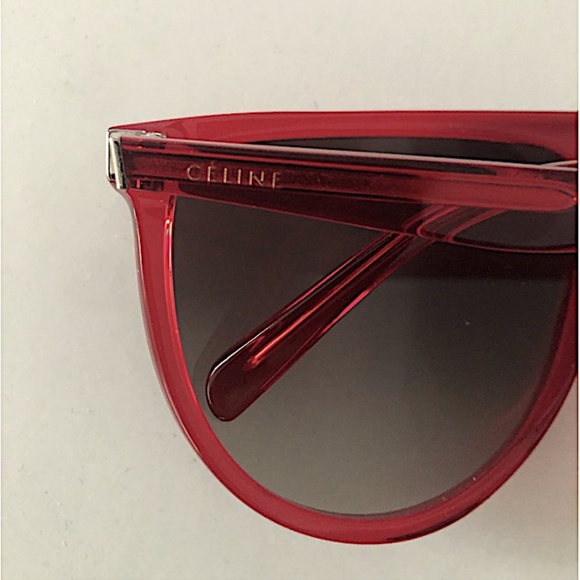 CELINE Acetate Thin Shadow Sunglasses CL41435/S in Fuchsia - Picture 4 of 14